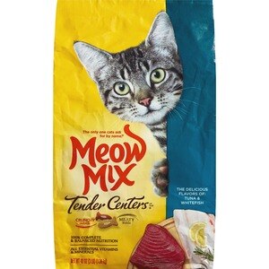 Meow Mix Tender Centers Cat Food, Tuna & Whitefish