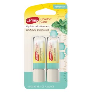Carmex Comfort Care Lip Balm with Beeswax - Peppermint flavor