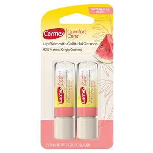  Carmex Comfort Care Lip Balm with Colloidal Oatmeal - Watermelon flavor 