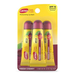 Carmex Daily Care Fresh Cherry Tube 3-Pack with SPF 15