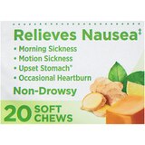 Dramamine Non-Drowsy Nausea Relief Ginger Soft Chews, 20 CT, thumbnail image 3 of 4