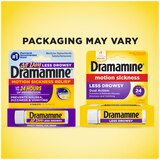Dramamine Motion Sickness Less Drowsy Tablets, 8 CT, thumbnail image 2 of 8