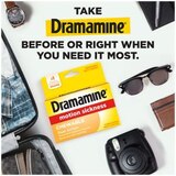 Dramamine Motion Sickness Chewable Tablets, Orange flavored, 8 CT, thumbnail image 3 of 5