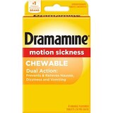 Dramamine Motion Sickness Relief Chewable Formula, 4 CT, thumbnail image 1 of 4