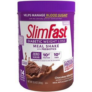 SlimFast Diabetic Weight Loss Chocolate Milkshake, 12.8 OZ