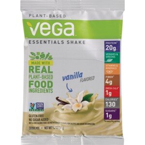 Vega Essentials Protein Single Shake Mix 1.2 OZ, Vanilla