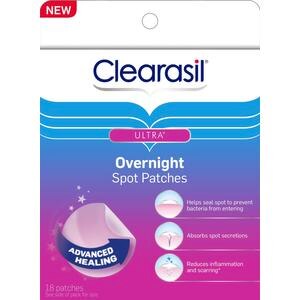 Clearasil Ultra Overnight Spot Patches, 18CT