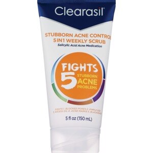 Clearasil Stubborn Acne Control 5-in-1 Weekly Scrub, 5 OZ