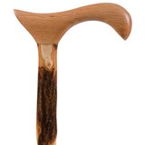 Brazos Twisted Hickory Derby Handcrafted Wood Walking Cane, thumbnail image 2 of 3