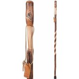 Brazos Twisted Hickory Handcrafted Wood Walking Stick, thumbnail image 1 of 3