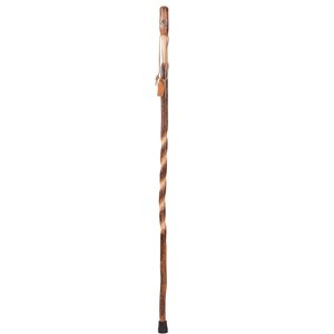 Brazos Twisted Hickory Handcrafted Wood Walking Stick