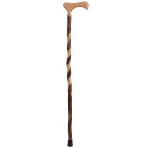 Brazos Twisted Sweet Gum Handcrafted Wood Walking Cane