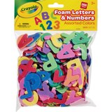 Crayola Foam Letters & Numbers, Assorted Colors, 266 CT, thumbnail image 1 of 2