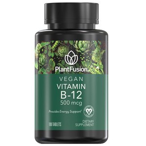 PlantFusion Vegan Vitamin B-12 500 mcg, 100 CT