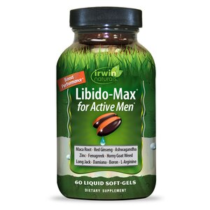Irwin Naturals Libido-Max for Active Men Liquid Soft-gels, 60 CT