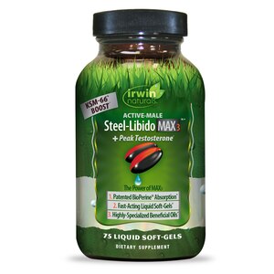 Irwin Naturals Steel-Libido Max3 + Peak Testosterone Liquid Softgels, 75 CT