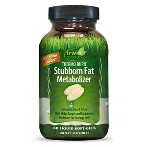 Irwin Naturals Thermo-Burn Stubborn Fat Metabolizer Liquid Soft-gels, 60 CT