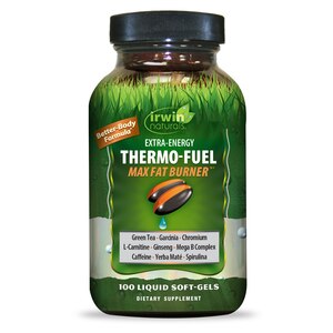 Irwin Naturals Extra-Energy Thermo-Fuel Max Fat Burner Liquid Soft-gels, 100 CT