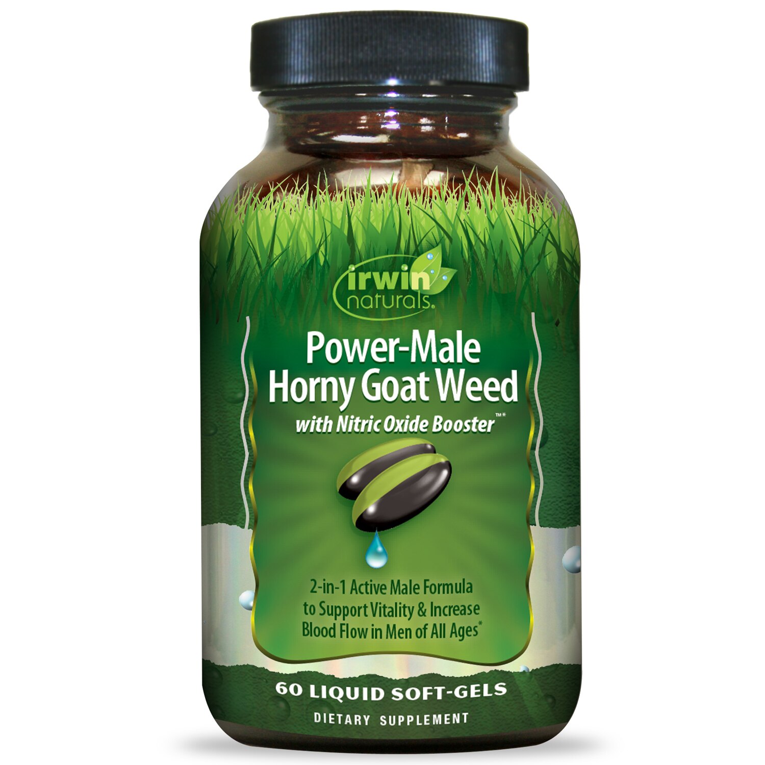 Irwin Power Male Horny Goat Weed With Nitric Oxide Booster, 60 CT