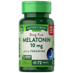 Nature's Truth Maximum Strength Melatonin 10 mg plus L-Theanine