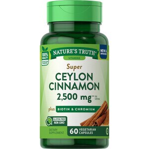 Nature's Truth Cinnamon 1,500 mg plus Biotin & Chromium