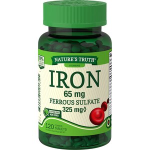  Nature's Truth Iron 65 mg Ferrous Sulfate 325 mg 