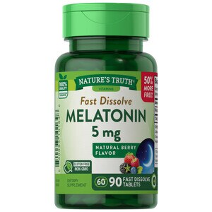 Nature's Truth Melatonin Tablets, 5 Mg, 90 Ct , CVS