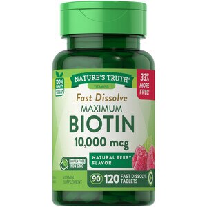 Nature's Truth - Biotina, potencia máxima, 10,000 mcg