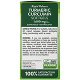 Nature's Truth Turmeric Curcumin Softgels, 1600 mg, 60 CT, thumbnail image 4 of 4