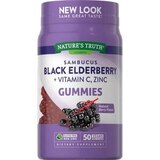 Nature's Truth Sambucus Black Elderberry + Vitamin C & Zinc Gummies, 50 CT, thumbnail image 1 of 4