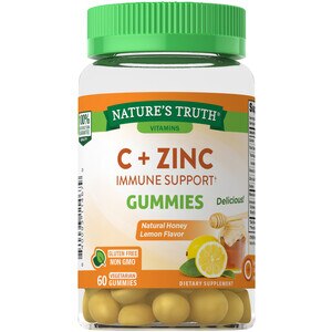 Nature's Truth Vitamin C Immune Support plus Manuka Honey & Zinc, 60 CT
