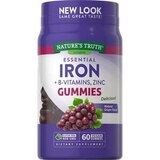 Nature's Truth Essential Iron + B-Vitamins, Zinc Gummies, 60 CT, thumbnail image 1 of 4