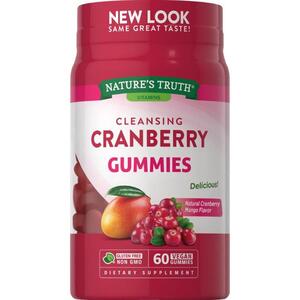 Nature's Truth Cleansing Cranberry Gummies, 60 CT