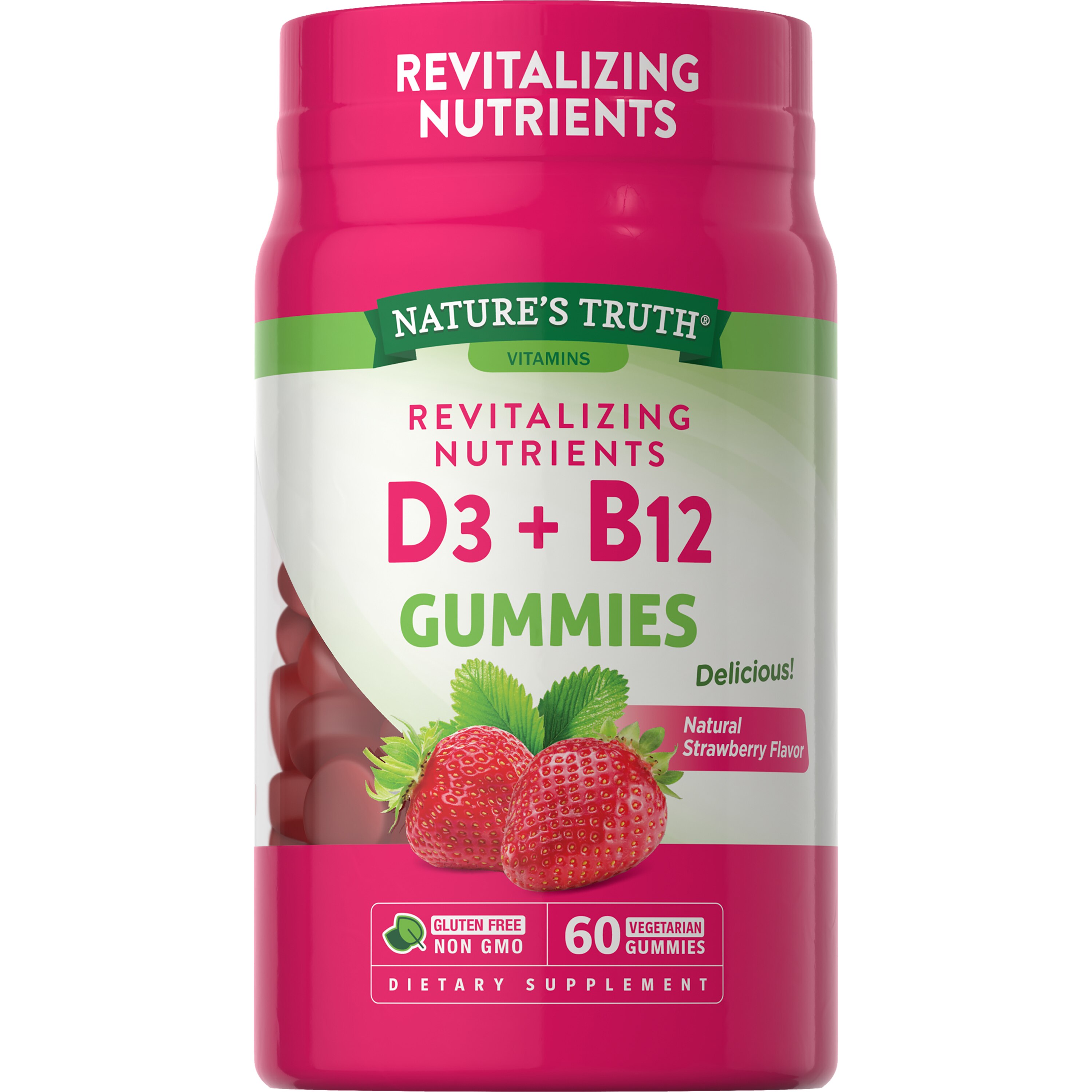Nature's Truth D3+ B12 Gummies, 60 Ct , CVS