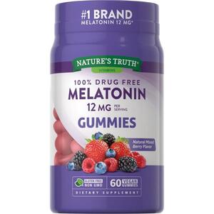 Nature's Truth 100% Drug Free Melatonin Gummies, 12MG, 60 Ct , CVS