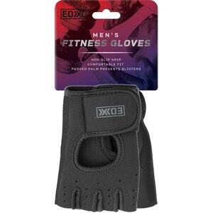 EDX Mens Fitness Gloves, Black