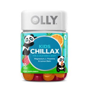 OLLY Kids Chillax Gummies, Chewable Supplement, Sunny Sherbet, 50CT