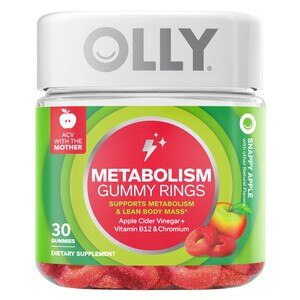 Olly Metabolism Gummy Rings Snappy Apple Flavor, 30 Ct , CVS