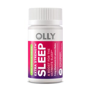 OLLY Extra Strength Sleep Fast Dissolve Tablets, 5mg Melatonin, Vegan, Strawberry, 30 Ct , CVS