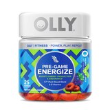 OLLY Pre-Game Energy Gluten Free Gummies, Berry Lime Flavor, 25 CT, thumbnail image 1 of 5