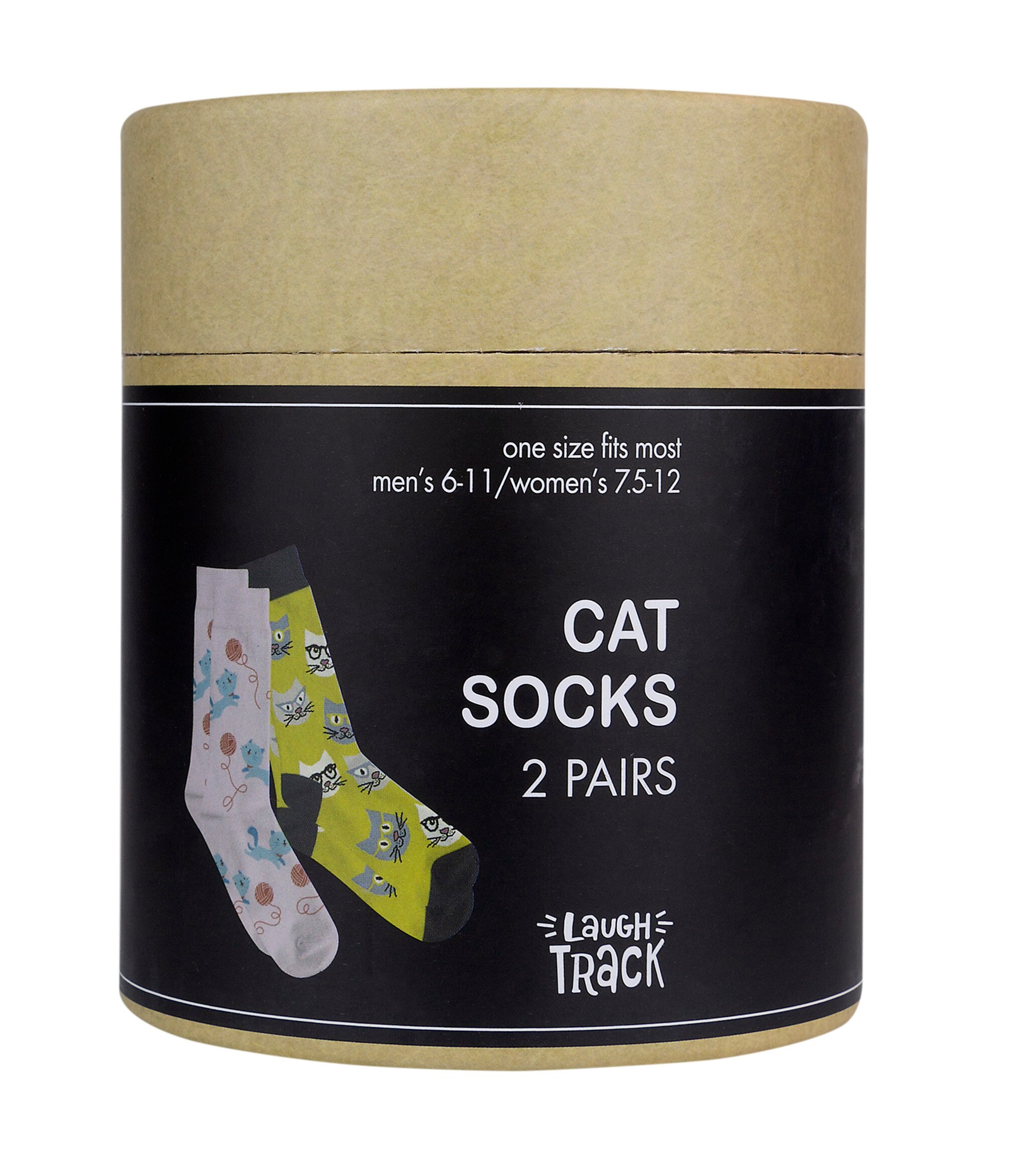 Laugh Track Cat Socks 2 Pairs - 2 Ct , CVS