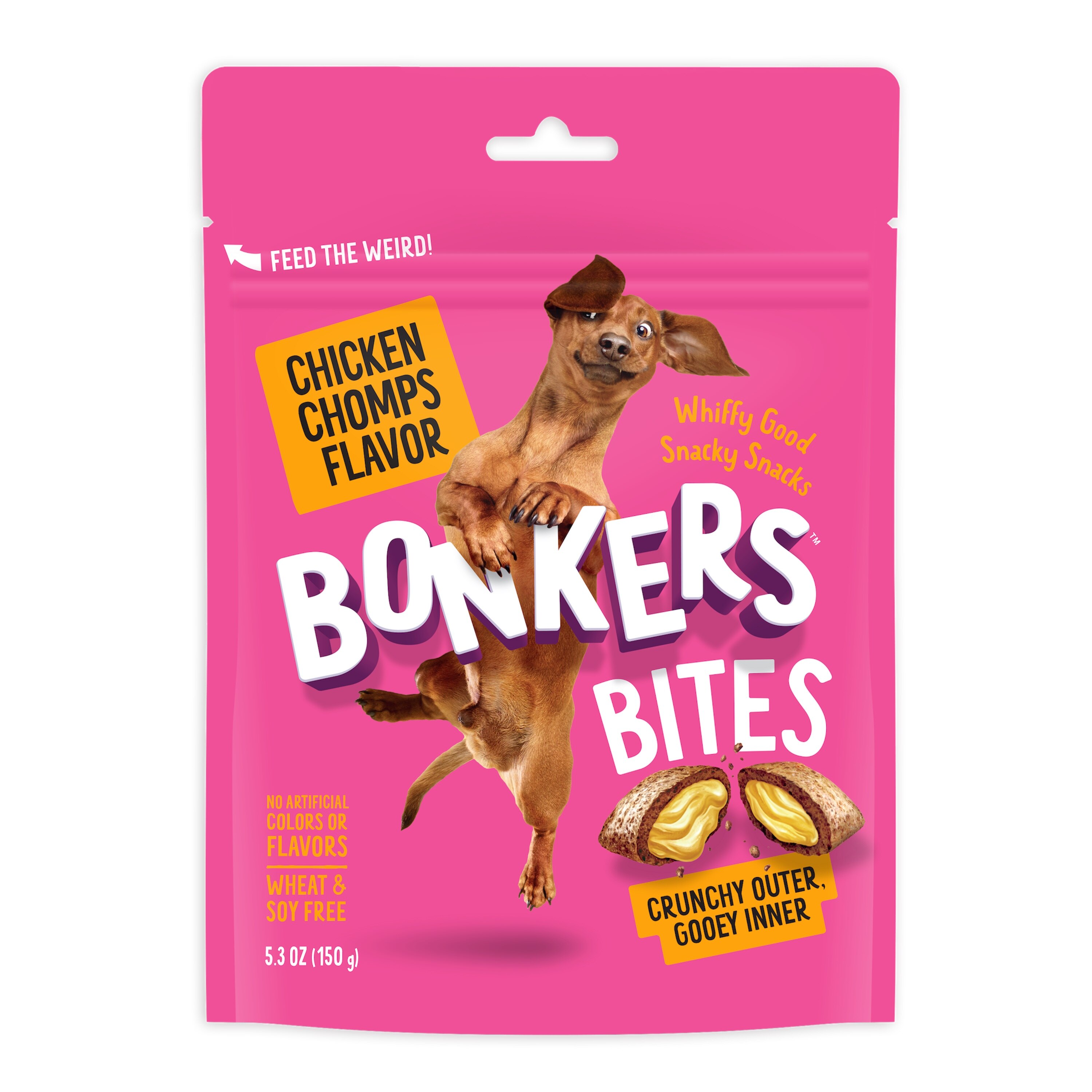 BONKERS Crunchy And Soft Dog Treats, Chicken Chomps Flavor, 5.2 Oz , CVS
