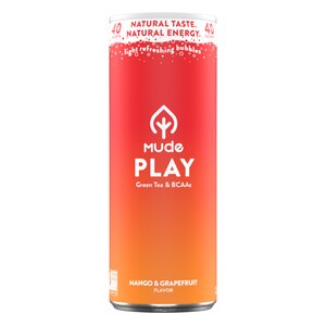 Mude Flavored Sparkling Beverage, Play, Mango & Grapefruit, 12 Oz , CVS