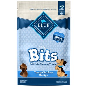 Blue Buffalo BLUE Bits Natural Soft-Moist Training Dog Treats, Chicken Recipe, 9 OZ