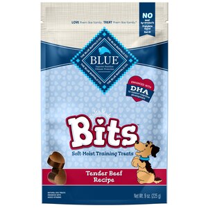Blue Buffalo BLUE Bits Natural Soft-Moist Training Dog Treats, Beef Recipe, 9 OZ