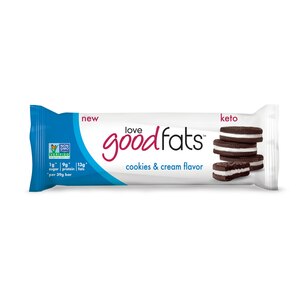  Love Good Fats Cookies & Cream Keto Snack Bar, 1.38 OZ 