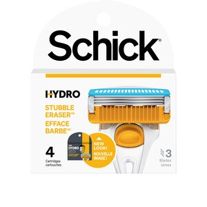 Schick Hydro Stubble Eraser Men's Refills, 4 CT