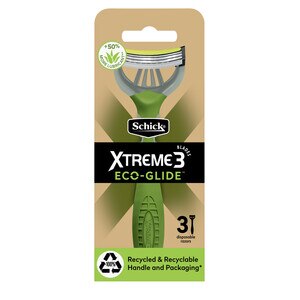 Schick Xtreme3 Eco-Glide - Rasuradoras desechables, 3 u.
