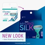 Schick Hydro Silk Sensitive Care 5-Blade Razor Blade Refills, 4 CT, thumbnail image 4 of 10