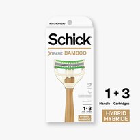 Schick Xtreme Bamboo 3-Blade Disposable Razor + 3 Razor Blade Refills